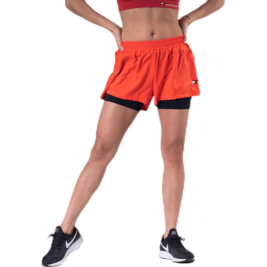 3" 2-IN 1 Woven Short LBR Orange