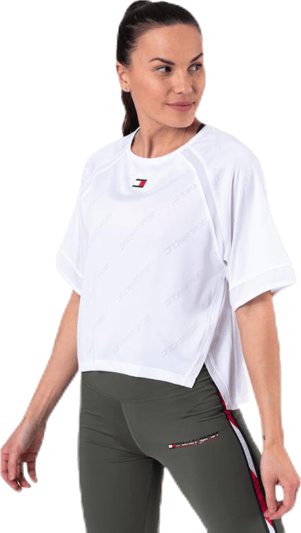 Jacquard Performance Boxy Top White - Bild 3