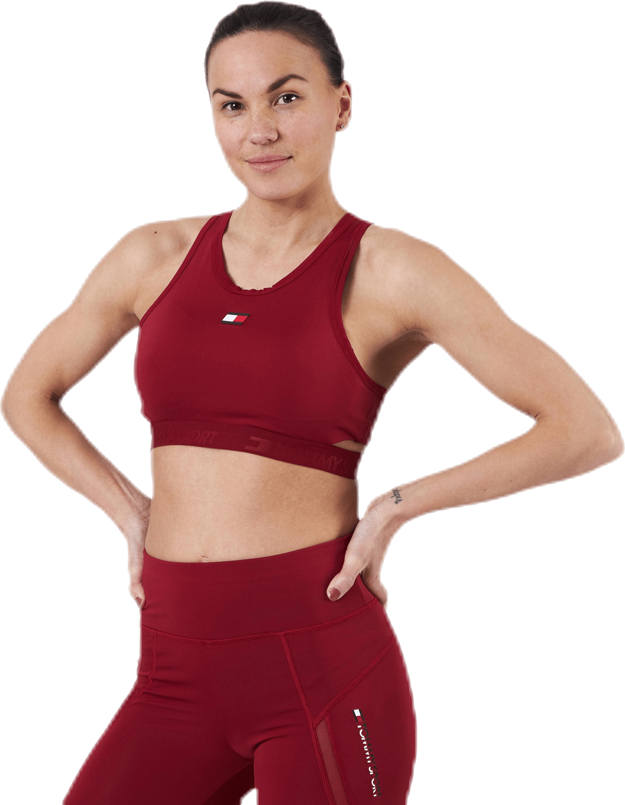 Low Support Removable Pads Bra Red - Bild 4