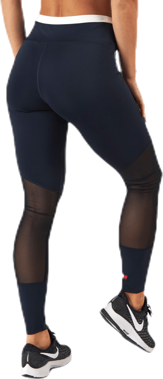 Full Length Mesh InsertLegging Blue/Red - Bild 3