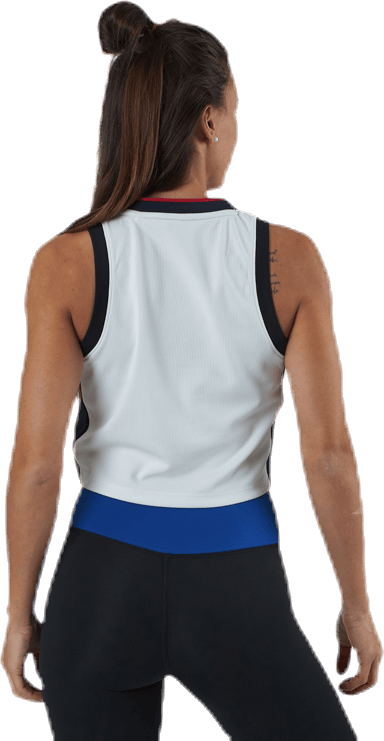 Crop Tommy Tank Top Blue/White - Bild 3