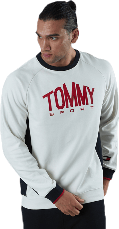 Blocked Fleece Logo Crew White - Bild 2