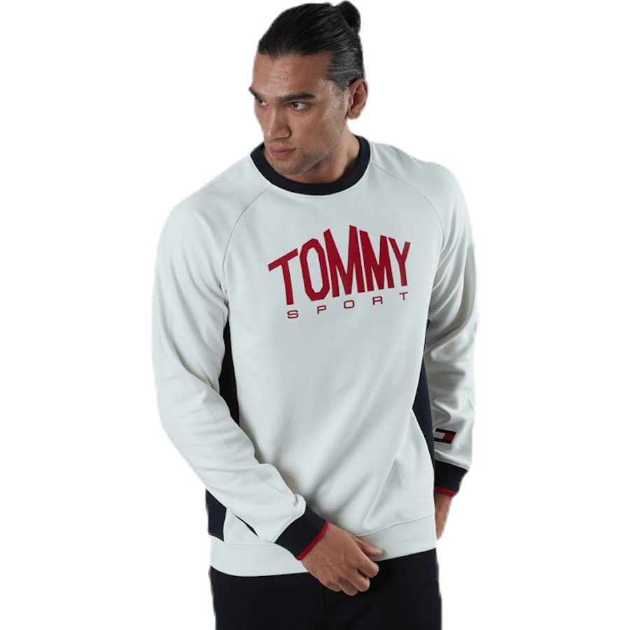 Blocked Fleece Logo Crew White - Bild 2