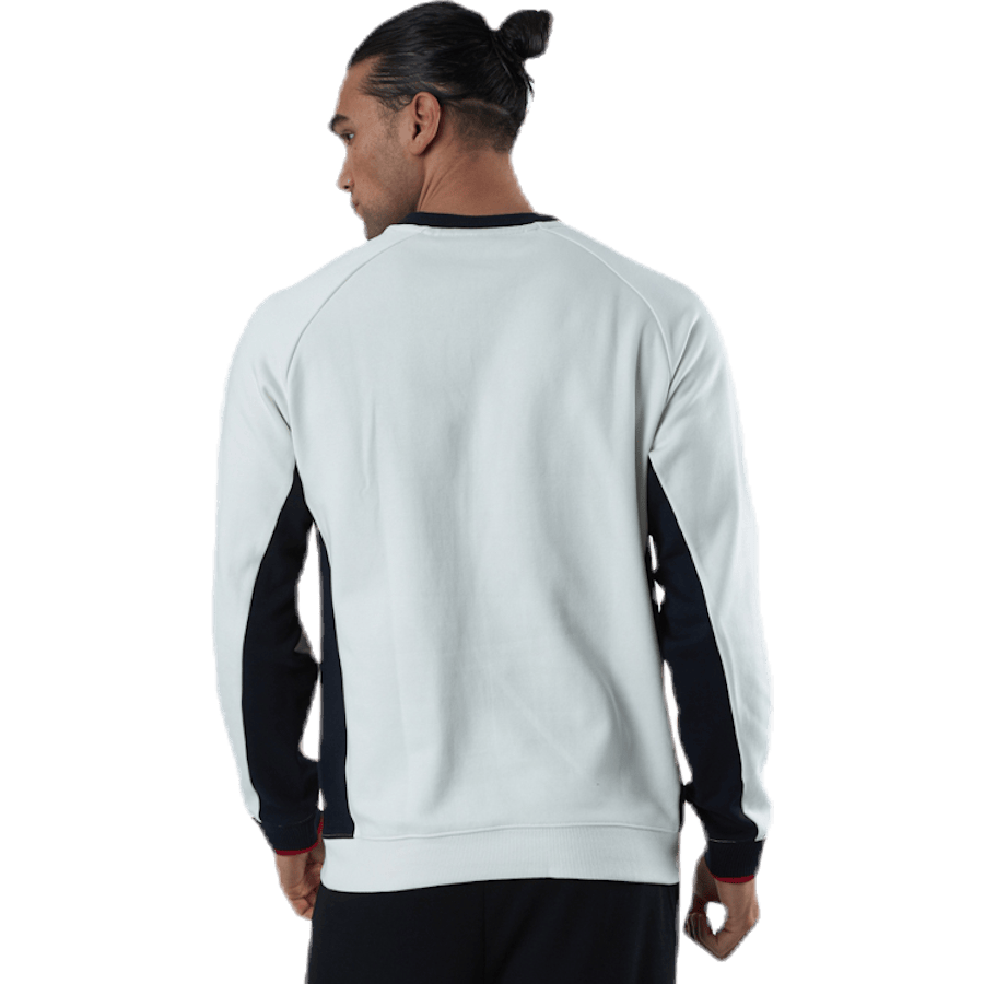 Blocked Fleece Logo Crew White - Bild 3