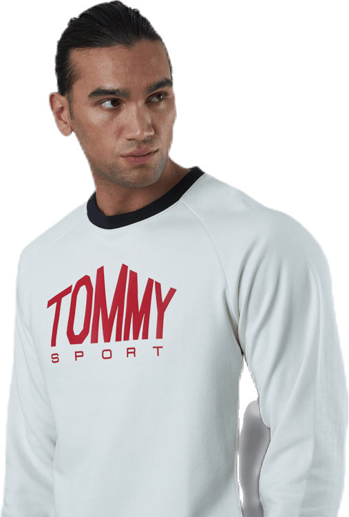 Blocked Fleece Logo Crew White - Bild 4