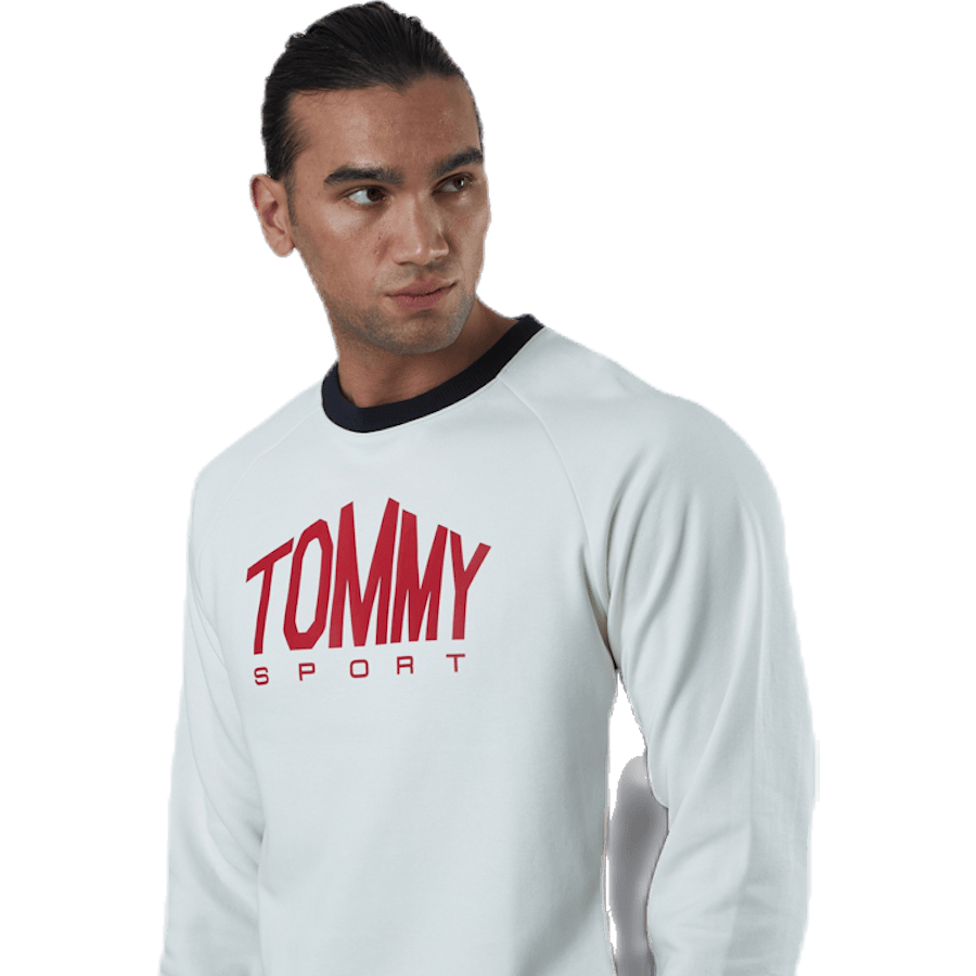 Blocked Fleece Logo Crew White - Bild 4