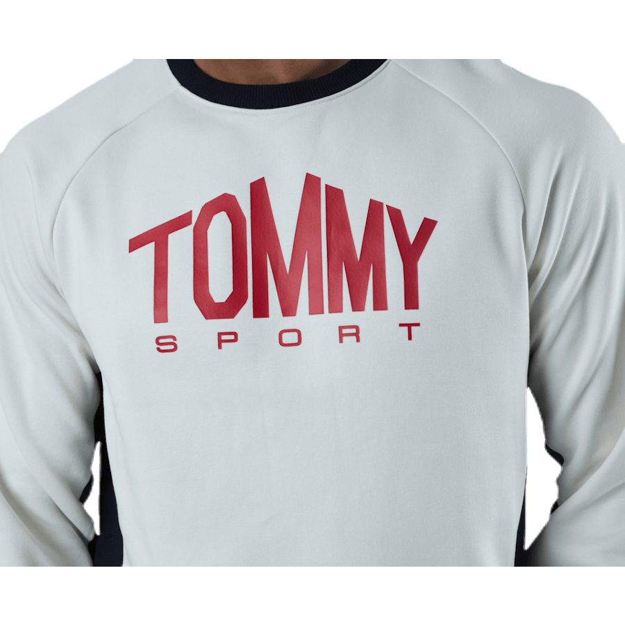 Blocked Fleece Logo Crew White - Bild 5