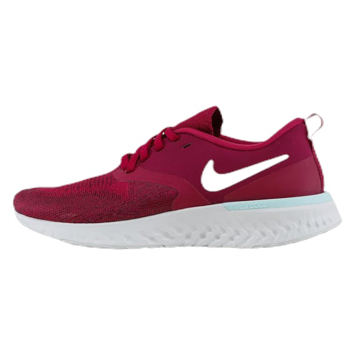 Odyssey React 2 Flyknit White/Red, Unisex, Sapatos, Sapatos esportivos, Corrida, Vermelho, EU 36