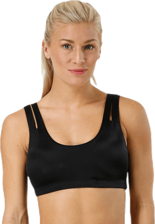 Indy Shine Bra White/Black, Female, Aparelhos, Sutiã esportivo, Corrida, Preto, S