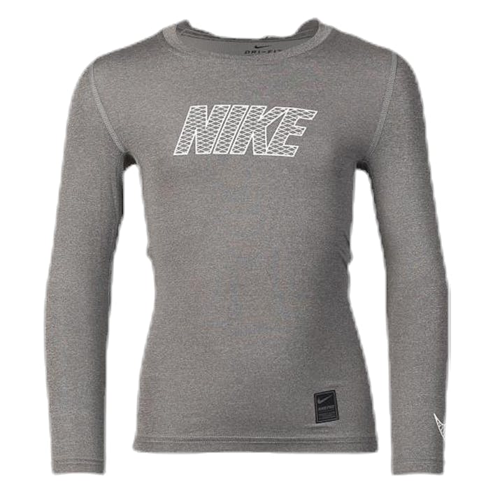 Pro LS Compression Boy Grey, Unisex, Kleding, Overhemden, Training, Grijs, XL