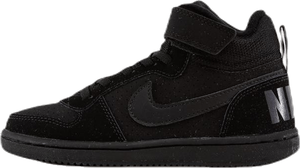 Court Borough Mid (PSV) Black, Unisex, Shoes, Trainers, Black, UK K 13