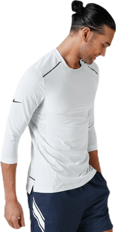 Tech Pack Rise 3QTR Top White/Grey