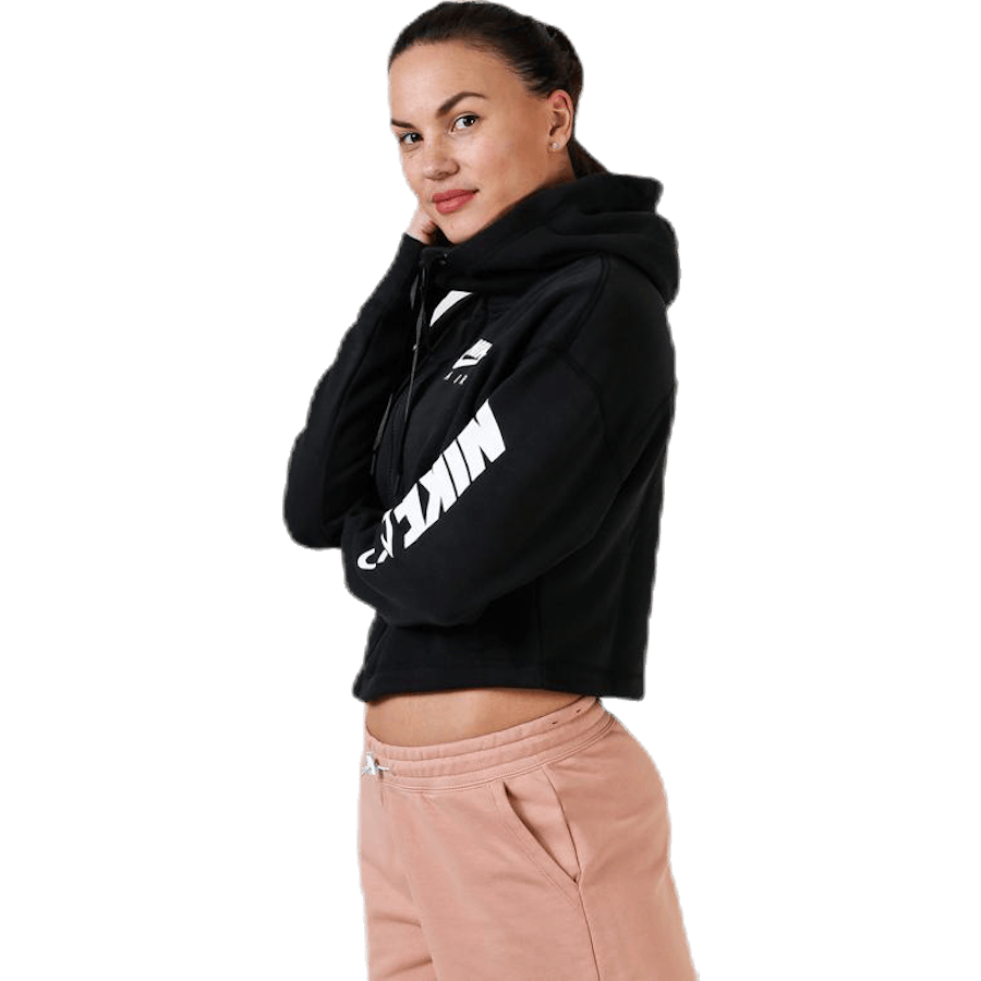 Air FZ Fleece Hoodie White/Black - Bild 3