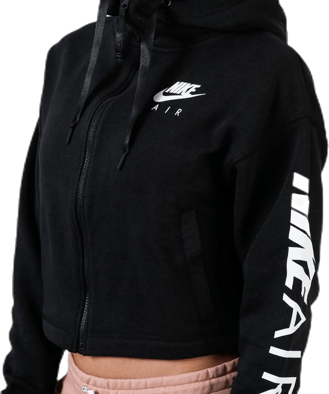 Air FZ Fleece Hoodie White/Black - Bild 5