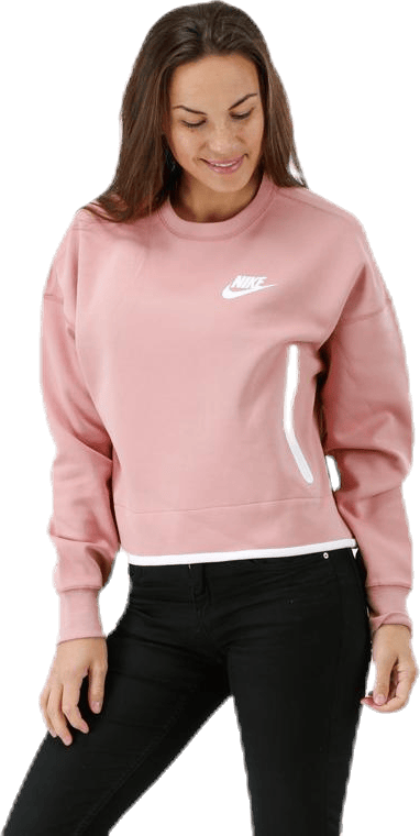 Tech Fleece Crew Pink/White