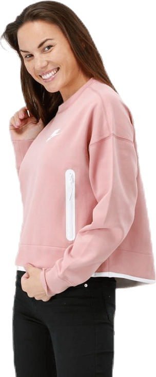 Tech Fleece Crew Pink/White - Bild 3
