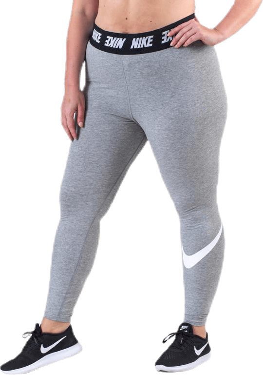 Club HW Legging Plus White/Grey, Female, Vêtements, Leggings, Gris, XXL