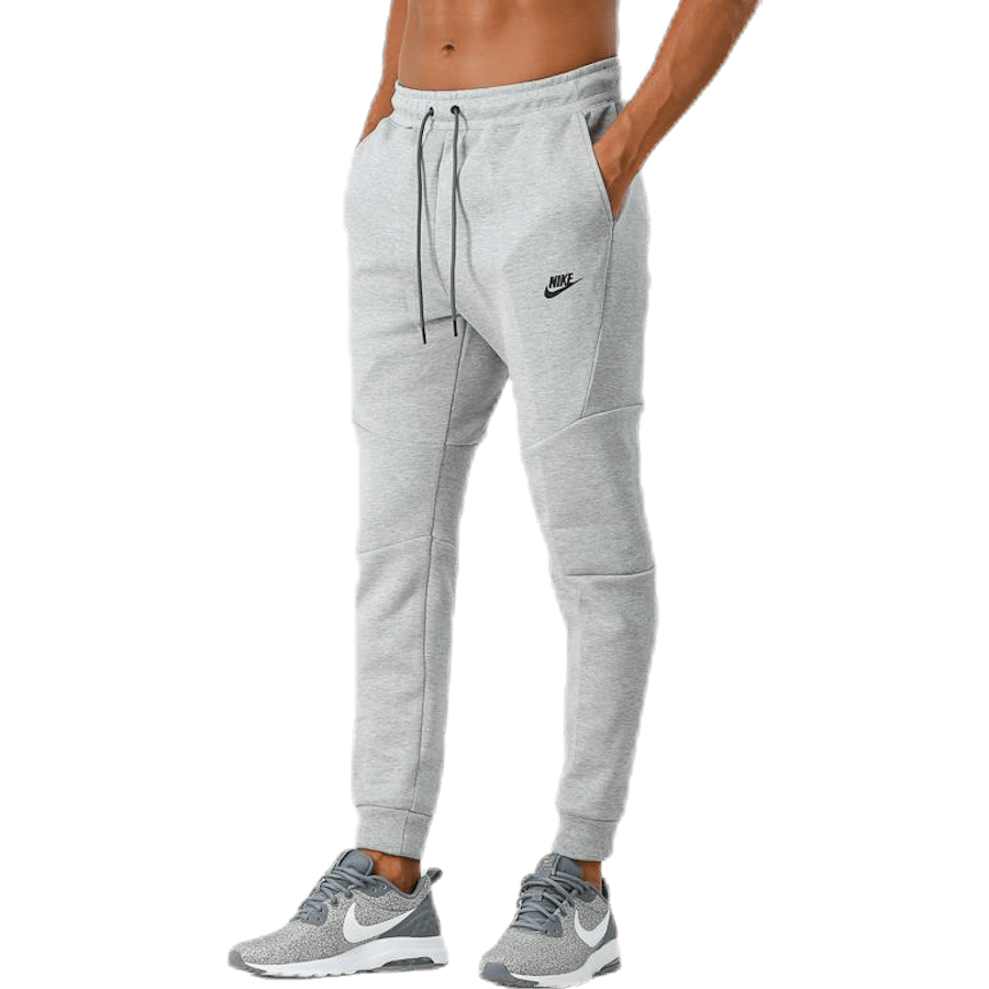 M Nsw Tch Flc Jggr Dk Grey Heather/Black/Black - Bild 3