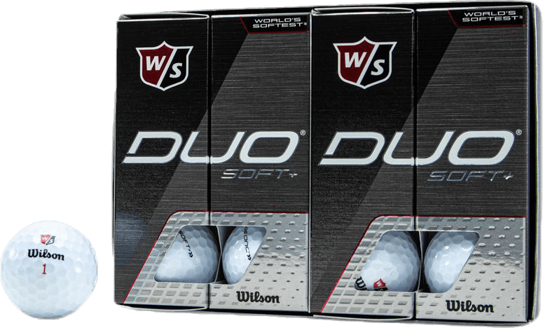 Duo Soft+ White 12-Ball White, Unisex, Utrustning, Bollar, Golf, Vit, ONESIZE