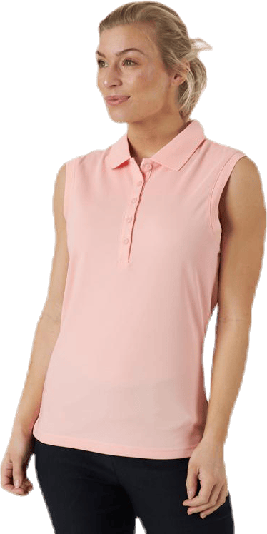 Sleeveless Polo Orange