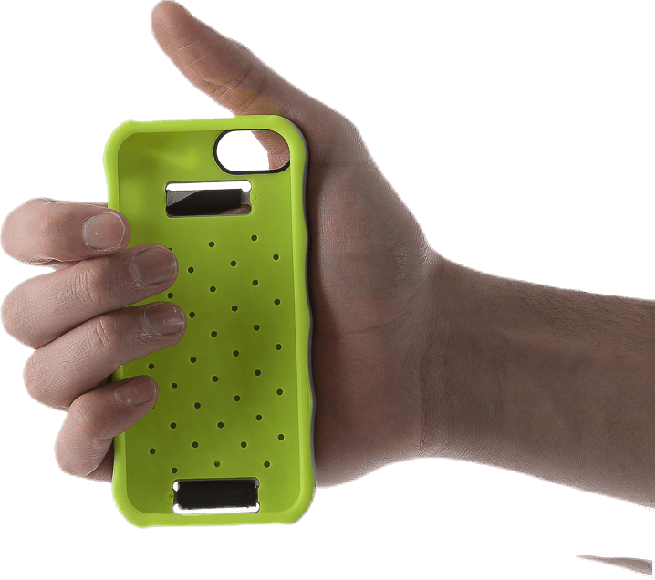 Hand Held Phone Case iPhone5 Grey/Yellow - Bild 7