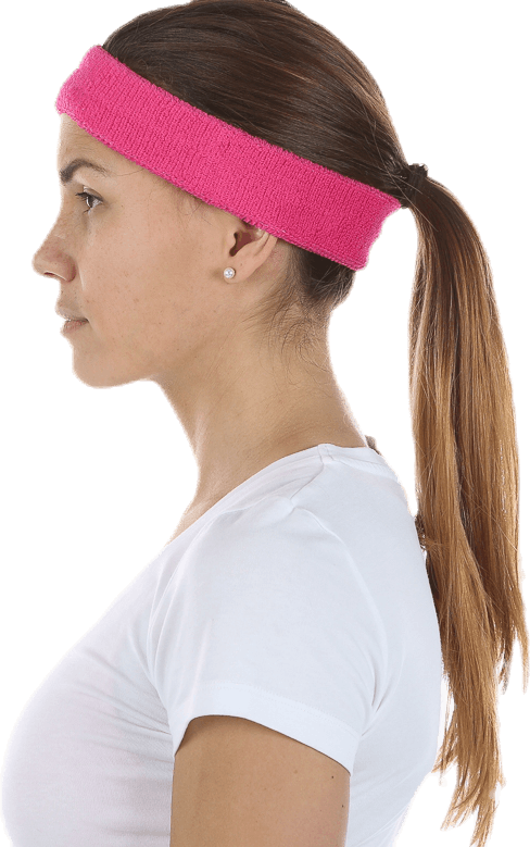Swoosh Headband Pink/White