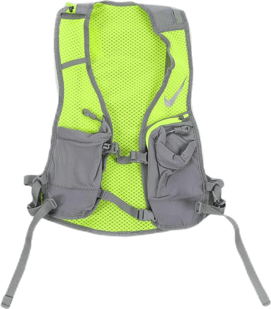 Hydration Race Vest Silver/Yellow, Unisex, Equipment, bags & backpacks, Running, Silver/Yellow, L/XL