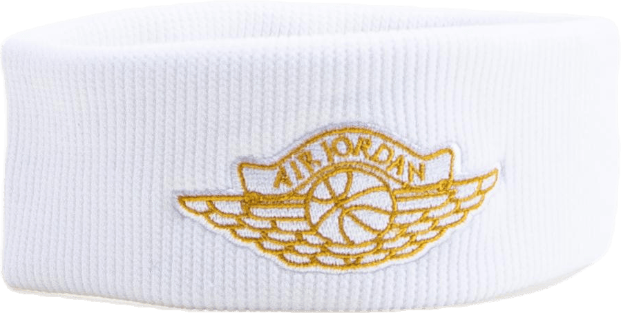 Jordan Wings Headband 2.0  White/Gold, Unisex, Utrustning, hattar och kepsar, Träning, Flerfärgad, ONESIZE