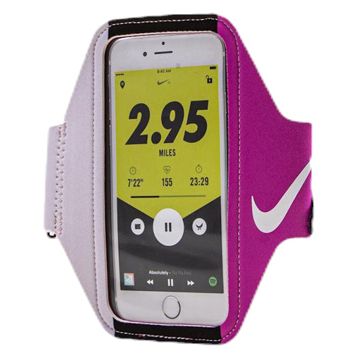 Lean Arm band Printed Pink/Black, Unisex, varusteet, Harjoituslaitteet, Treeni, Vaaleanpunainen, ONESIZE