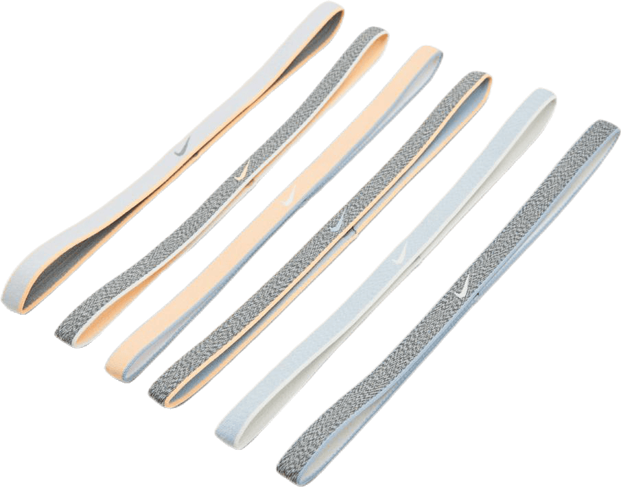 Heatered Headbands 6PK Blue/Grey, Unisex, Apparels, Hats & Caps, Workout, Grey, ONESIZE