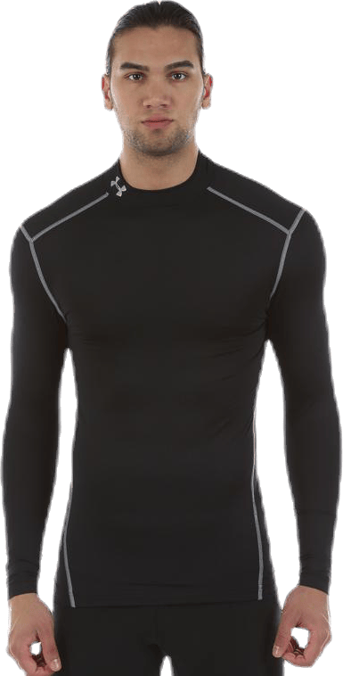 Coldgear Armour Mock Black, Male, Odzież, Koszule, Trening, Czarny, XL