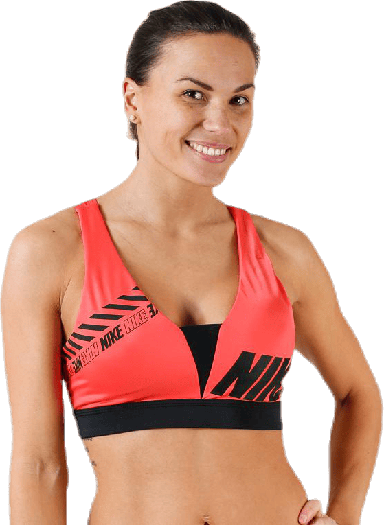 Icon Clash Don't Rest Indy Plunge Orange, Female, Apparels, Sports Bras, Workout, Red, XS