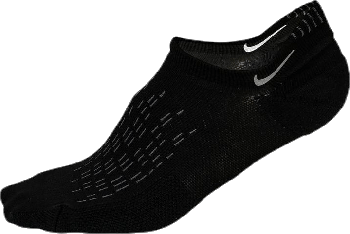 Elite Cushioned No-Show  Black, Unisex, Apparels, Socks, Running, Black, 41-43