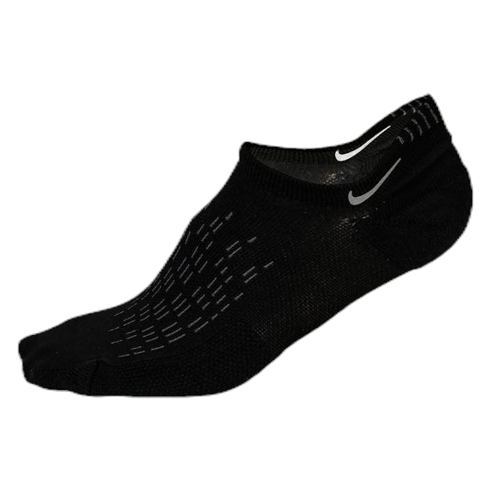 Elite Cushioned No-Show Black, Unisex, Apparels, Socks, Running, Black, 41-43