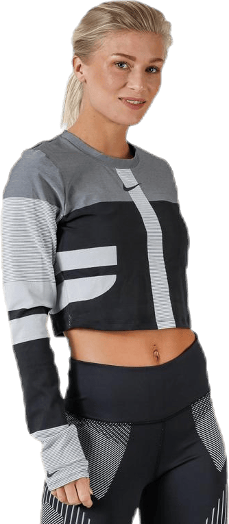Run Tech Pack Knit Top LS Black/Grey - Bild 5