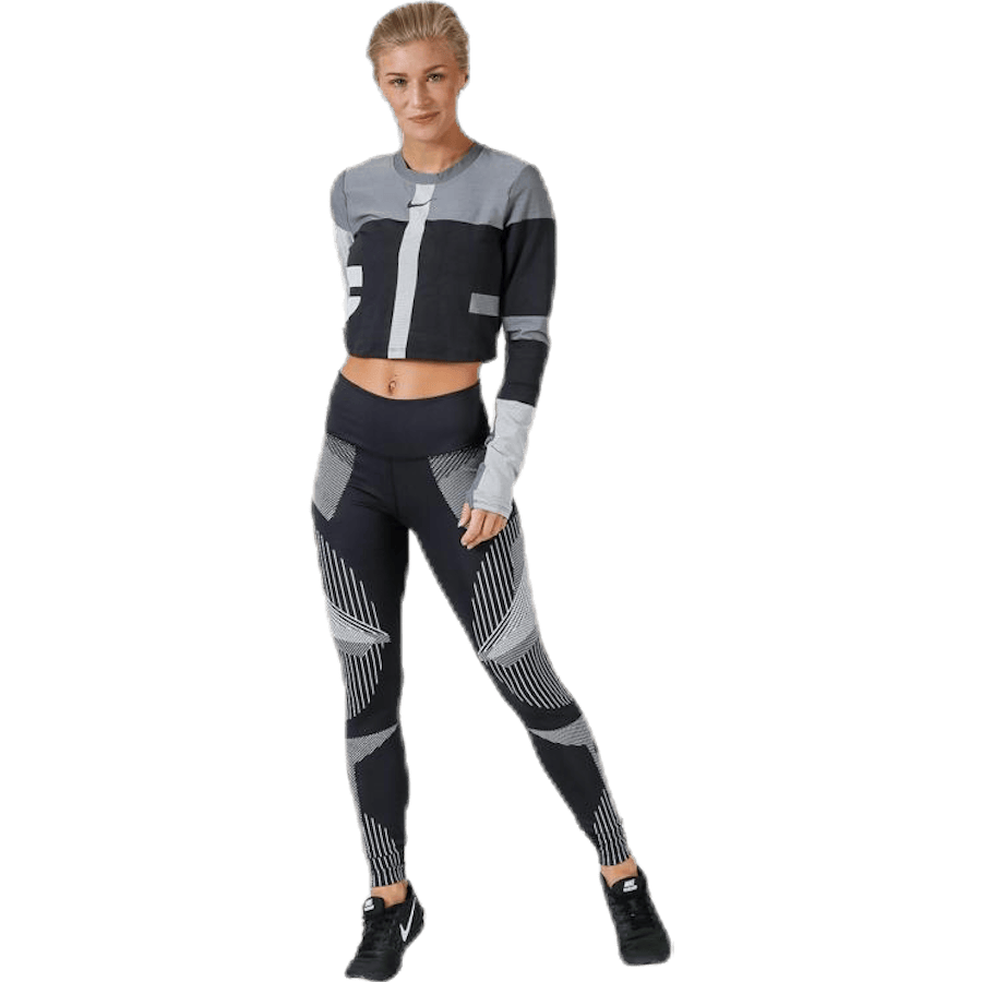 Run Tech Pack Knit Top LS Black/Grey - Bild 6