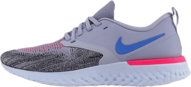 Odyssey React 2 Flyknit Blue/Black/Grey, Female, Shoes, Running shoes, Running, Grey, UK 4,5