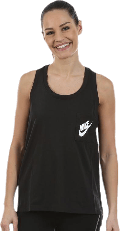 Signal Tank Black, Female, Apparels, Tops, Black, M