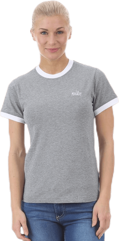 NSW SS Top Ringer White/Grey