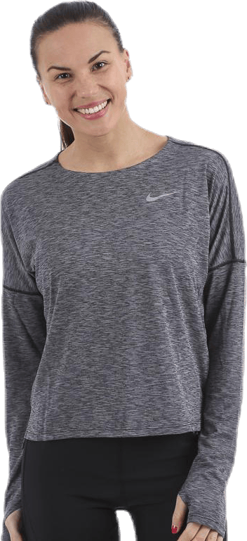 Dry Medalist Htr LS Top Black, Female, Apparels, Shirts, Running, Black, S