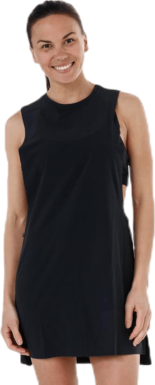 Coastal Biker Dress Black