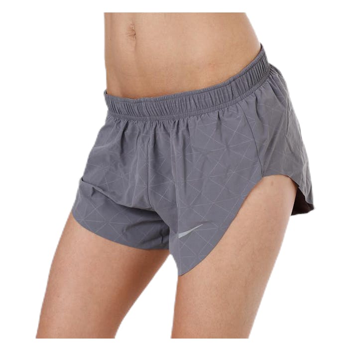 Hi Cut Short Running Division Grey, Female, Apparels, Shorts, Running, Grey, XL
