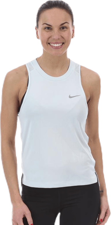 Miler Dry Tank Green/Grey, Female, Vêtements, Tops, Courses, Blanc, M
