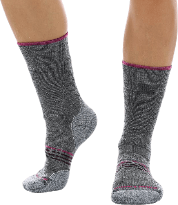 PhD Outdoor Med Crew Grey, Female, Apparels, Socks, Grey, 42-45