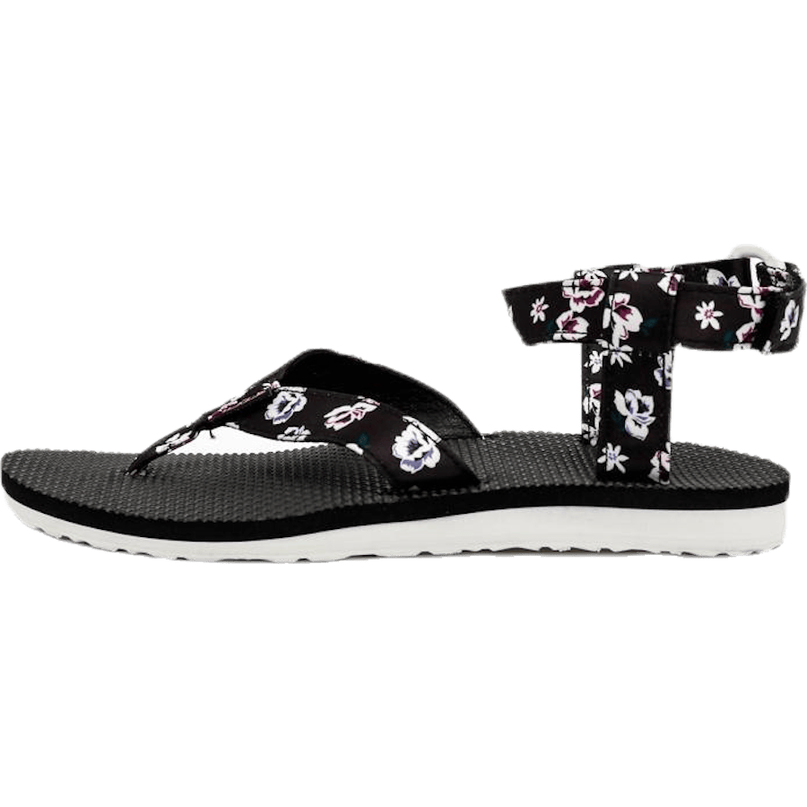 Original Sandal Floral Satin Patterned/Black