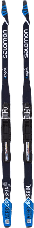 Aero Jr Skin Pre Mnt. Black, Unisex, varusteet, Vaellusvälineet, Murtomaahiihto, Musta, 120 cm