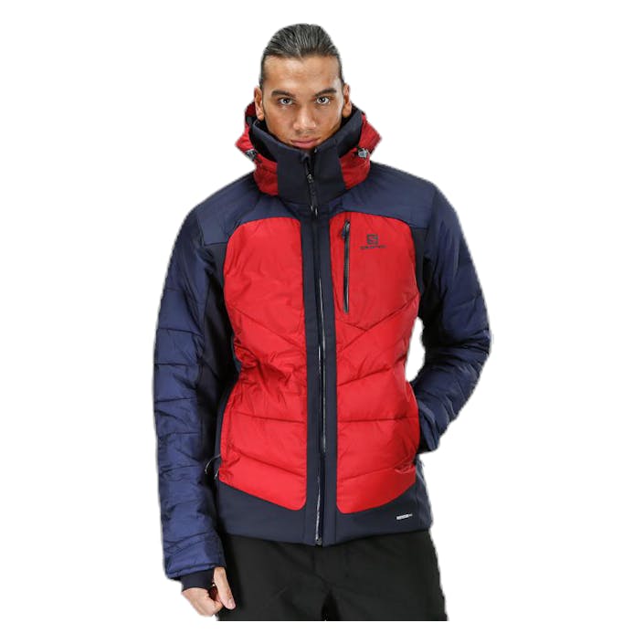 Iceshelf Jacket Grey/Red, Male, Vêtements, vestes, Sport d'hiver, Gris/Rouge, XL