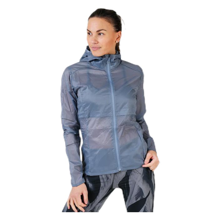 Elevate Aero Full Zip Hoodie Blue/Grey, Female, Apparels, Shirts, Running, Blue/Grey, XS