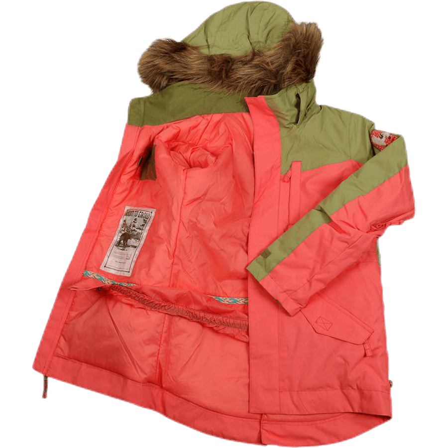 Girls Aubrey Parka Jacket Orange - Bild 4