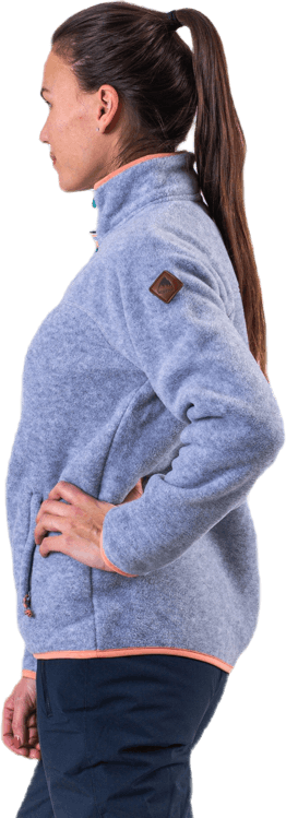 Heart Fleece Pullover Grey